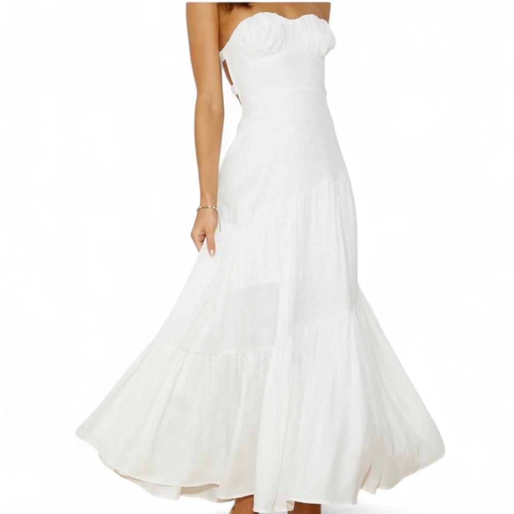 Hello Molly Summer Girl Maxi Dress in white size XL NWT - Picture 2 of 7